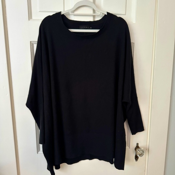 Hatch Maternity 100% Cashmere Sweater in Black, O/S - Picture 7 of 12